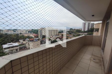 Sacada da Sala de apartamento à venda com 3 quartos, 171m² em Pechincha, Rio de Janeiro