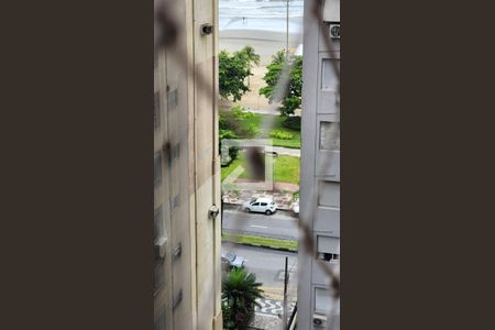 Vista da Sala de apartamento para alugar com 1 quarto, 65m² em Boqueirão, Santos