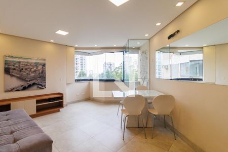 Sala de apartamento para alugar com 1 quarto, 42m² em Paraíso do Morumbi, São Paulo