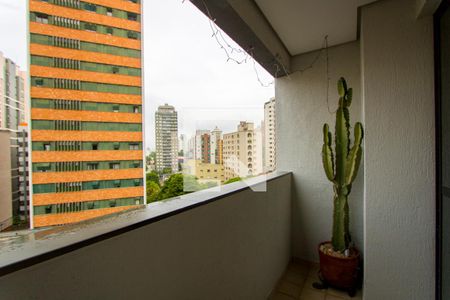 Varanda da sala de apartamento à venda com 3 quartos, 112m² em Vila Bastos, Santo André