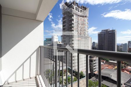 Varanda  de kitnet/studio para alugar com 1 quarto, 26m² em Consolação, São Paulo