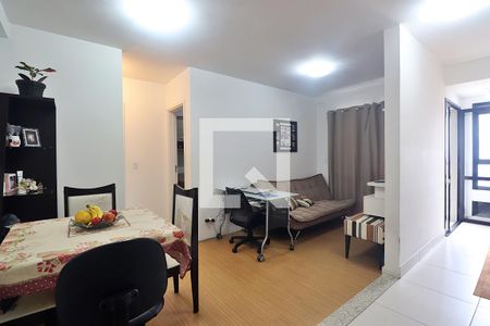 Sala de apartamento à venda com 1 quarto, 45m² em Campestre, Santo André