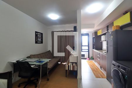 Sala de apartamento à venda com 1 quarto, 45m² em Campestre, Santo André