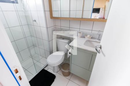 Banheiro da Suíte de kitnet/studio à venda com 1 quarto, 27m² em Jardim Panorama, São Paulo