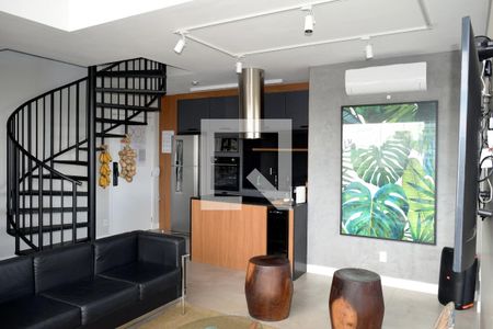 Sala - Detalhe da Cozinha de apartamento à venda com 1 quarto, 89m² em Cerqueira César, São Paulo