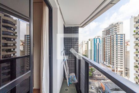 Varanda de apartamento para alugar com 1 quarto, 30m² em Jardim Paulista, São Paulo
