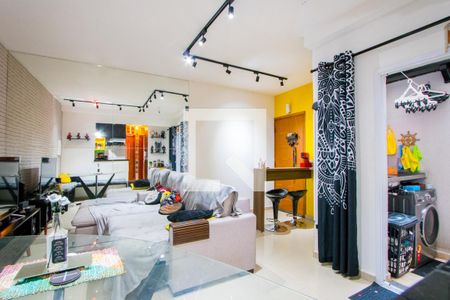 Sala de apartamento à venda com 2 quartos, 50m² em Vila Linda, Santo André