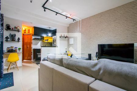 Sala de apartamento para alugar com 2 quartos, 50m² em Vila Linda, Santo André