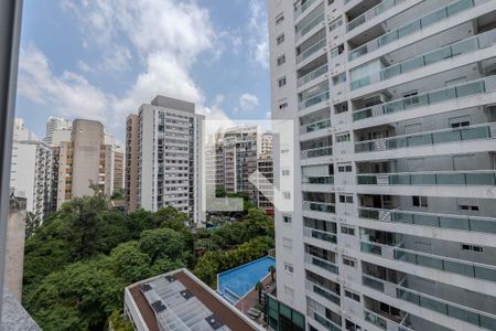 Vista da Sala de apartamento à venda com 1 quarto, 29m² em Bela Vista, São Paulo