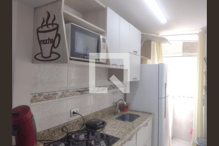 Cozinha de apartamento para alugar com 2 quartos, 53m² em Canto do Forte, Praia Grande