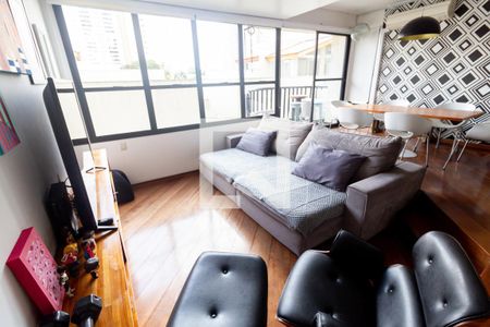 Sala de apartamento à venda com 3 quartos, 127m² em Campestre, Santo André