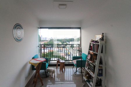Varanda da Sala de apartamento à venda com 2 quartos, 56m² em Vila Lúcia, São Paulo