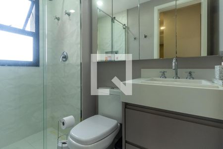 Banheiro do quarto de apartamento à venda com 1 quarto, 49m² em Vila Mariana, São Paulo