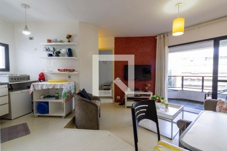 Sala  de apartamento à venda com 1 quarto, 41m² em Cerqueira César, São Paulo