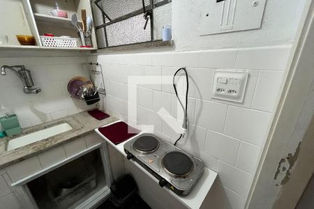 Cozinha de apartamento para alugar com 1 quarto, 33m² em Centro, Rio de Janeiro
