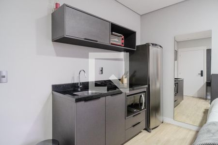 Cozinha de kitnet/studio para alugar com 1 quarto, 24m² em Centro Histórico, Porto Alegre