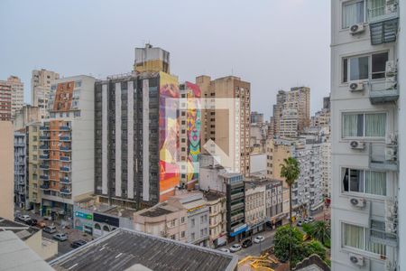 Vista da Sala/Quarto de kitnet/studio para alugar com 1 quarto, 24m² em Centro Histórico, Porto Alegre