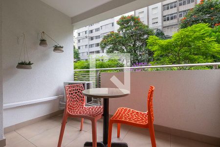 Studio - Varanda de apartamento para alugar com 1 quarto, 24m² em Vila Madalena, São Paulo
