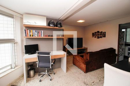 Sala de apartamento à venda com 3 quartos, 90m² em Lourdes, Belo Horizonte