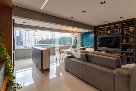 Sala de apartamento à venda com 3 quartos, 136m² em Vila Andrade, São Paulo