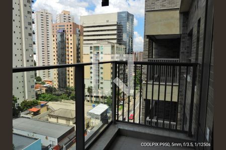 Vista da Sacada de kitnet/studio à venda com 1 quarto, 38m² em Jardim Paulista, São Paulo