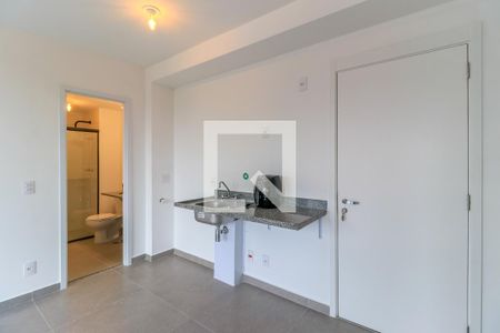 Sala/Cozinha de apartamento para alugar com 1 quarto, 37m² em Santo Amaro, São Paulo