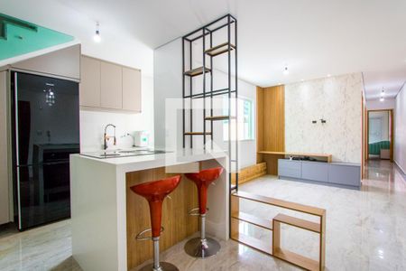 Sala de apartamento à venda com 3 quartos, 160m² em Vila Gilda, Santo André