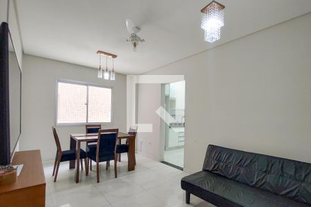 Sala de apartamento para alugar com 2 quartos, 70m² em Vila Caiçara, Praia Grande