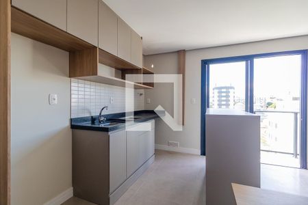 Sala/Cozinha de apartamento à venda com 1 quarto, 47m² em Farroupilha, Porto Alegre