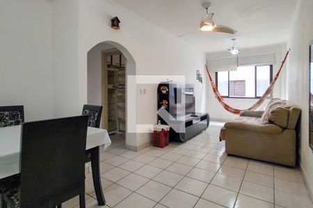 Sala de apartamento para alugar com 1 quarto, 56m² em Vila Tupi, Praia Grande