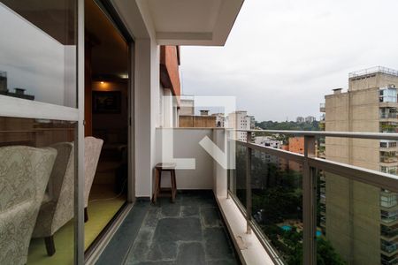 Varanda da Sala de apartamento à venda com 3 quartos, 160m² em Real Parque, São Paulo