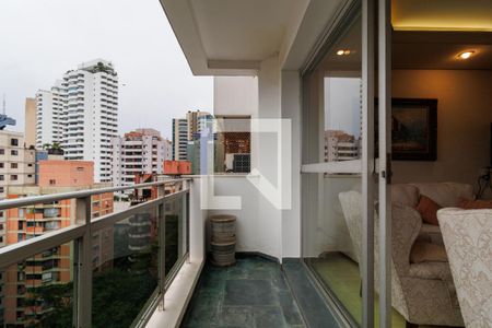 Varanda da Sala de apartamento à venda com 3 quartos, 160m² em Real Parque, São Paulo