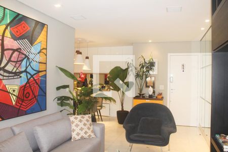 Sala de apartamento à venda com 3 quartos, 87m² em Vila da Serra, Nova Lima