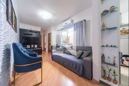 Sala de apartamento à venda com 2 quartos, 56m² em Vila Lutécia, Santo André