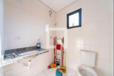 Banheiro de apartamento à venda com 2 quartos, 57m² em Vila Homero Thon, Santo André