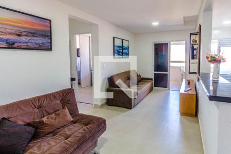 Sala de apartamento para alugar com 1 quarto, 58m² em Vila Tupi, Praia Grande