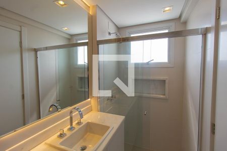 Banheiro da Suíte 1 de apartamento à venda com 3 quartos, 151m² em Morro do Espelho, São Leopoldo