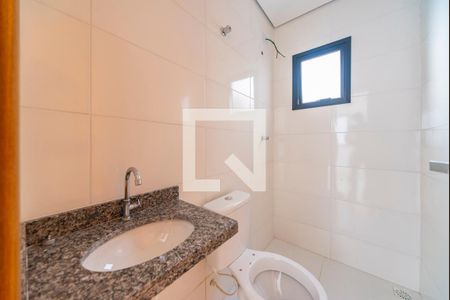 Banheiro de apartamento à venda com 2 quartos, 84m² em Vila Homero Thon, Santo André