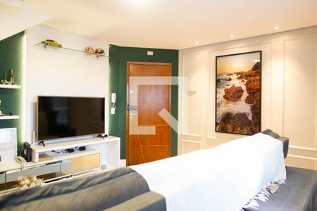 Sala de apartamento para alugar com 3 quartos, 119m² em Parque São Vicente, Mauá