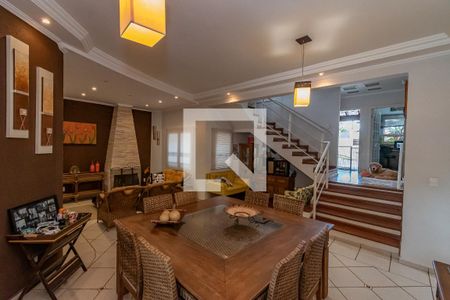 Sala de Estar/Jantar de casa de condomínio para alugar com 4 quartos, 300m² em Loteamento Caminhos de São Conrado (sousas), Campinas