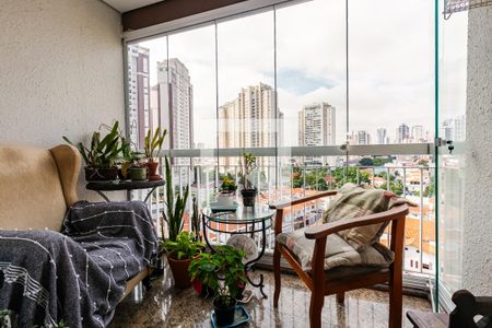 Varanda de apartamento à venda com 3 quartos, 87m² em Vila Gomes Cardim, São Paulo