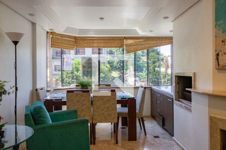 Sala de Estar/Jantar de apartamento à venda com 3 quartos, 102m² em Cristal, Porto Alegre