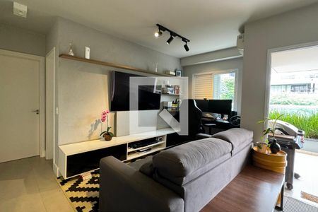 Sala de apartamento para alugar com 1 quarto, 70m² em Empresarial 18 do Forte, Barueri