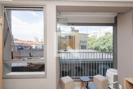 Varanda de kitnet/studio para alugar com 1 quarto, 19m² em Santo Amaro, São Paulo