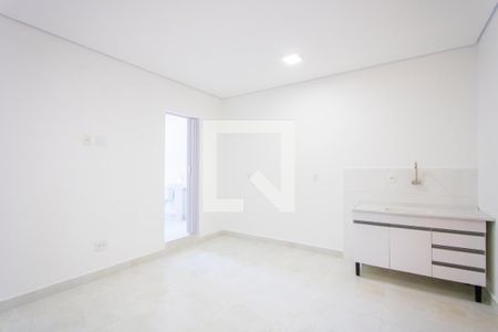 Sala/Cozinha de casa para alugar com 1 quarto, 48m² em Jardim Irene, Santo André