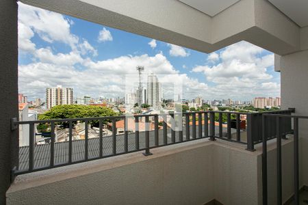 Varanda de kitnet/studio para alugar com 1 quarto, 27m² em Chácara Seis de Outubro, São Paulo