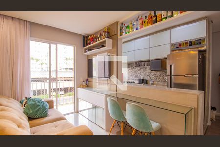 Sala/Cozinha de apartamento à venda com 2 quartos, 49m² em Vila Nambi, Jundiaí