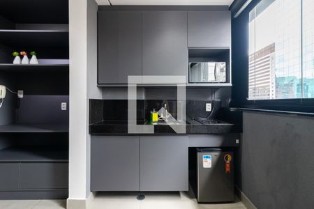 Cozinha de kitnet/studio para alugar com 1 quarto, 30m² em Vila Olímpia, São Paulo