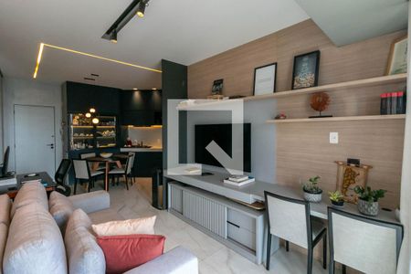 Sala de apartamento à venda com 1 quarto, 58m² em Savassi, Belo Horizonte