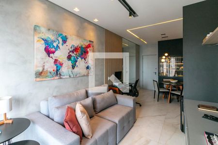 Sala de apartamento à venda com 1 quarto, 58m² em Savassi, Belo Horizonte